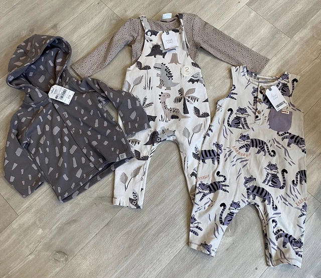 Next Baby Boys Clothes Bundle 💙6-12 Months 💙 Dungarees Romper Jacket BNWT £37