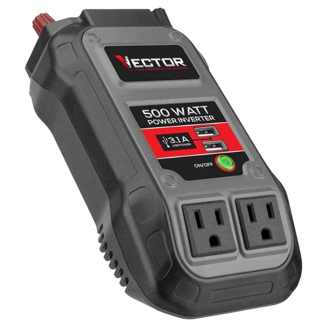 500-Watt Portable Voiture Puissance Onduleur Avec Double USB Ports