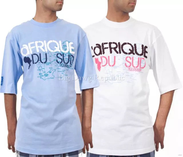 RocaWear Homme Designer Afrique T-Shirts, Neuf Hip Hop Era, Peviani Temps Argent