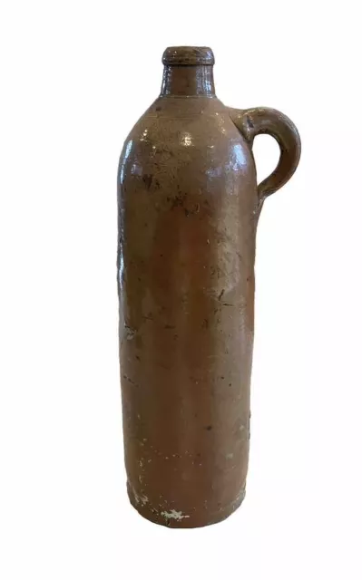 Antique Jug Selters Nassau German Stoneware 1800s Bottle 12 Inches Tall