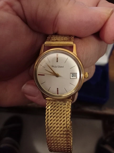 Orologio in Oro e cinturino in Oro. Philip watch - Vintage Splendido Revisionato