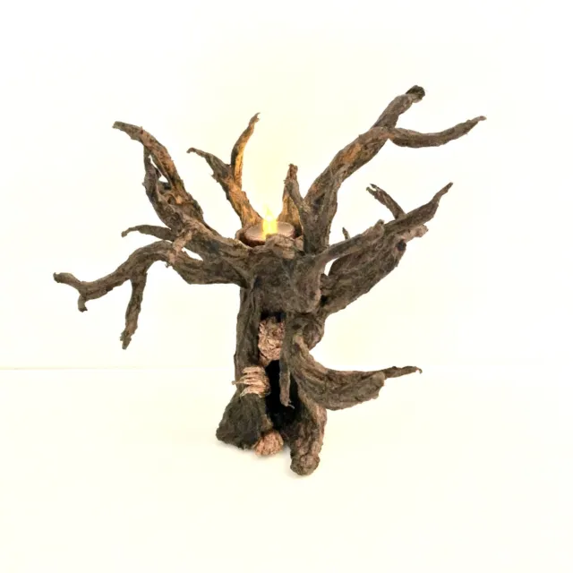 OOAK Creepy Tree Creature Tea Candle Holder - Hand Sculpted