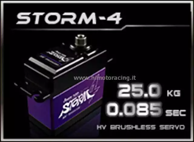 HD-STORM 4 Power Hd Storm-4 Servo Digitale 25kg 8.4V HV Brushless SAVOX