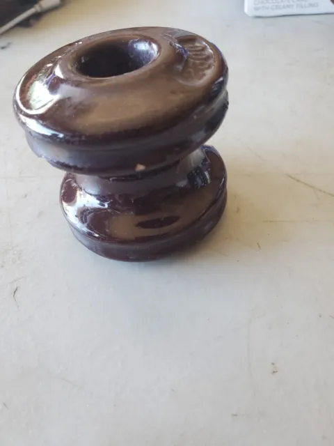 brown ceramic insulator
