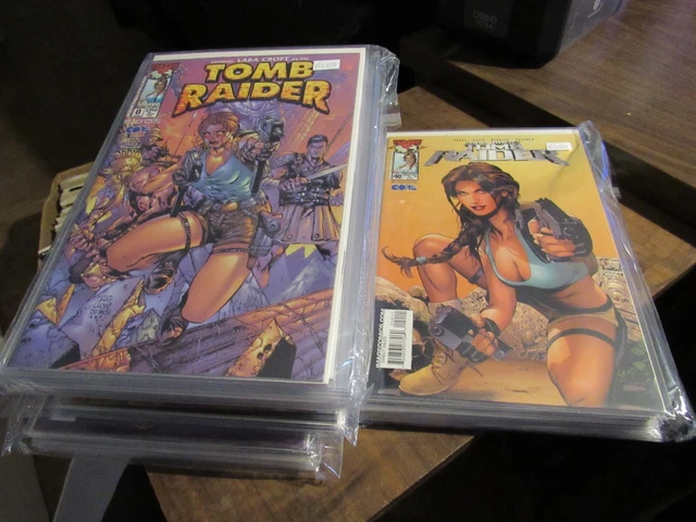 Lot of 47 Different Lara Croft Tomb Raider #1-50 + #0 SEXY Bikini Thong Comic