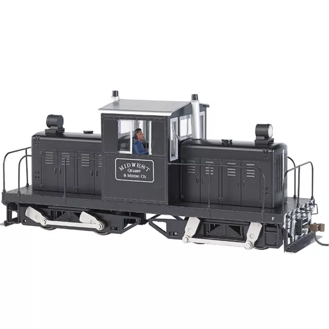 Bachmann 29201 Midwest Quarry Silver & Black Whitcomb 50-Ton DCC Locomotive On30