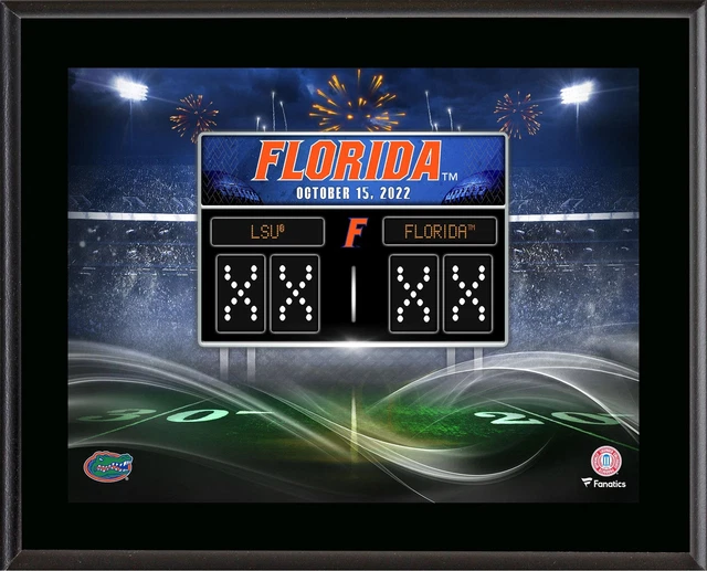 Florida Gators 10.5" x 13" 2022 Win vs LSU Tigers Sublimated Plaque
