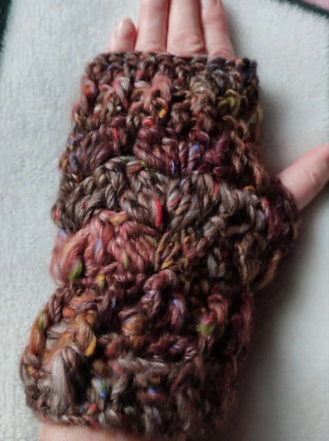 Handstulpen Pulswärmer, gehäkelt