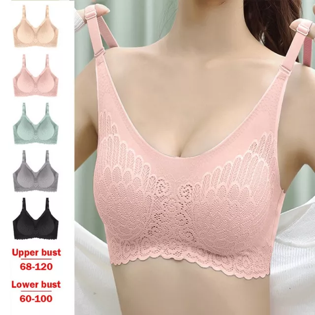 Womens Ladies Full Coverage Push Up Bra Stretch Shapewear Comfy Crop Top Vest UK