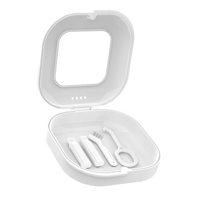 Étui De Retenue Avec Boîtes De Rangement Pour Dents Miroir Boîte