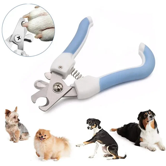 Dog and Cat Nail Clipper with Safety Guard for Puppy Small/Medium (Blue or Pink