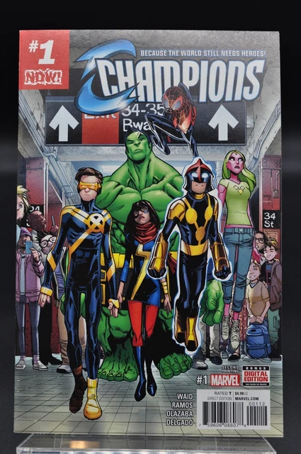 Champions #1 2nd Printing 1st App of Champions Low Print Run 2016 Marvel Comics