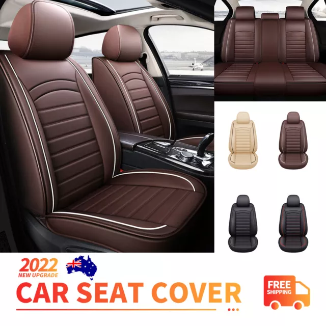 PU Leather Car Seat Covers Front Rear For Nissan X-trail Pulsar Qashqai Navara