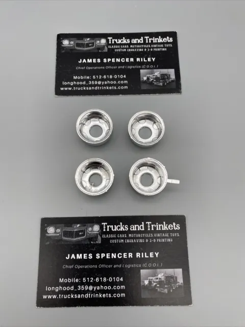1/25 AMT T521 Trailmobile 5 Hole Inside Budd wheels NO lug nut detail 4 Total