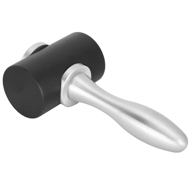 (Mango de aleación de aluminio + doble cabeza negro) Martillos artesanales de cuero hágalo usted mismo artesanía H Reino Unido