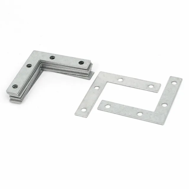 51mmx51mmx1mm Metal Flat L Shaped Corner Brace Angle Bracket Repair Plates 12pcs
