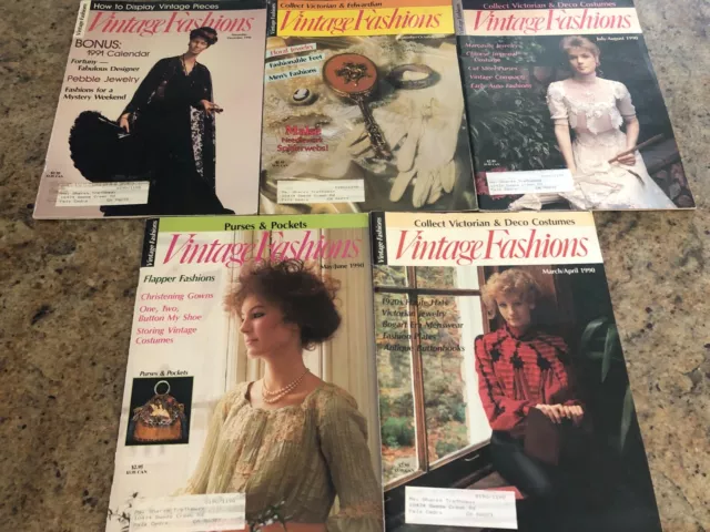 🌺 5 - 1990 Vintage Fashions Magazines-Victorian & Edwardian Jewelry ...