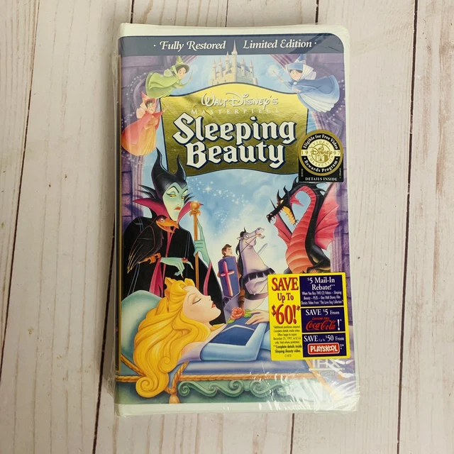 DISNEY SLEEPING BEAUTY VHS Video Tape Masterpiece Collection Clamshell