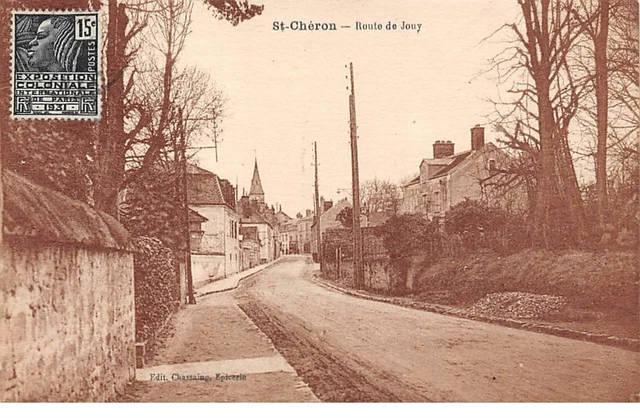 91 .n° 109131.   saint cheron . route de jouy .le clocher  .