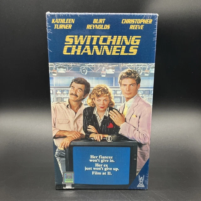 SWITCHING CHANNELS VHS (Burt Reynolds and Christopher Reeve) 1988 NEW ...