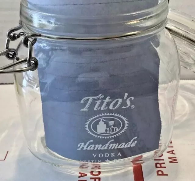 Tito's Flip Top Jars (Set of Four) BNIB