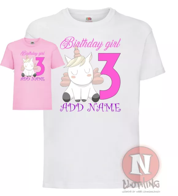 9e anniversaire fille, cadeau fille de 9 ans licorne' T-shirt