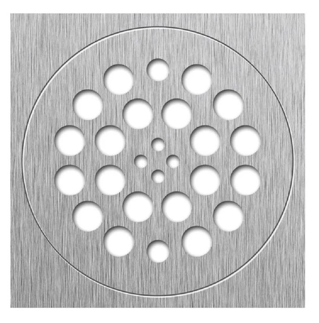 Tile Redi DP-BN-SET Desagüe 5.75" Cuadrado Recortar & Redondo Placa Juego