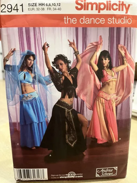 Simplicity 2941 Misses' Dance Studio Genie or Harem Costume Pattern 6-12