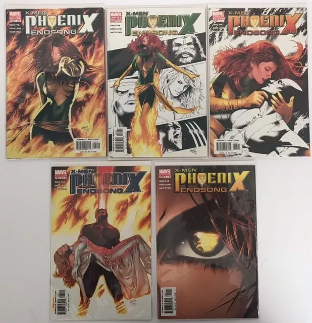X-Men Phoenix Endsong #1-5 Complete Series Set Marvel Comics 2005 1 2 3 4 5