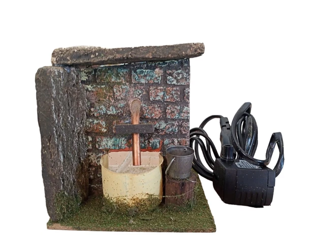Fontaine en résine pour crèche 13x10x10 cm | vente en ligne sur HOLYART