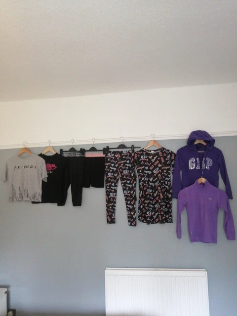 Girls Clothes Bundle Age 9-10 Years. Leggings,  T Shirts, Hoodie, Gap, USA Pro,