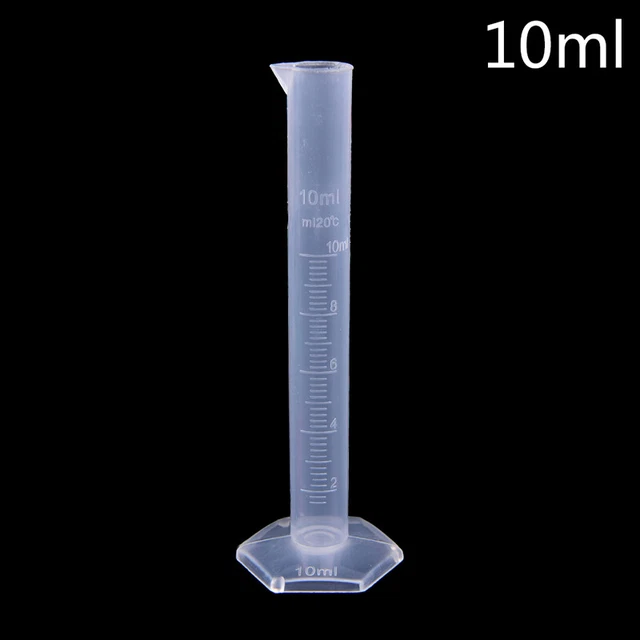 Cylindre Gradué Plastique 250ml - Bécher Mesure Laboratoire École Cuisine - Échelle Double Face