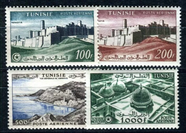 TUNISIE 1956 Yvert PA 22-25 ** POSTFRISCH TADELLOS FLUGPOST (F4157