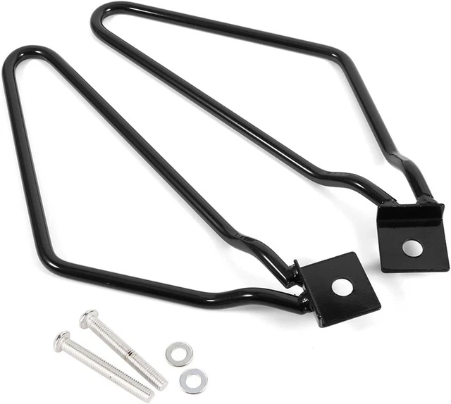 Staffe Supporto Borse Laterali Per Moto Honda Rebel 300/500 2017-2023 - In Acciaio Carbonio Nero