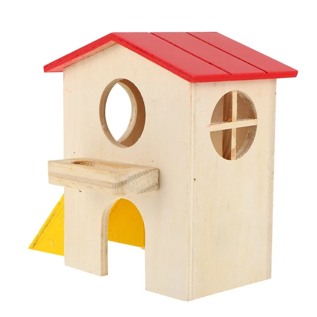 1 Pc Holz Hamster Spielzeug Hamster Hideout Spielplatz Hütte