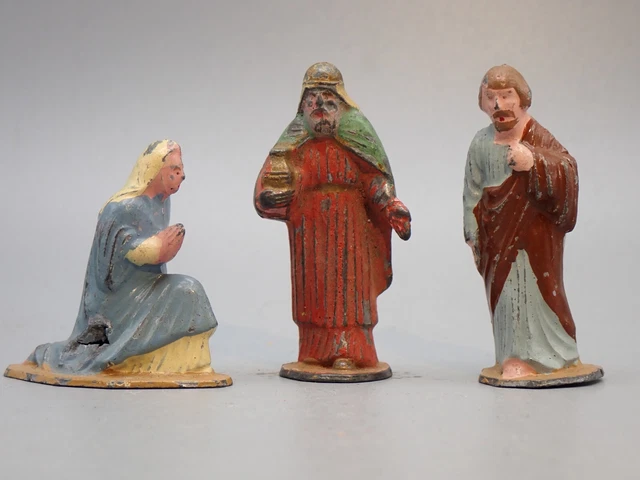Crèche Marie, Joseph et l'enfant Jésus et les Rois Mages