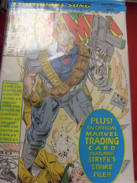 X-Cutioner's Song 1-12 Marvel Comic Set Complete Sealed Cards X-Men 1992 Vf/Nm