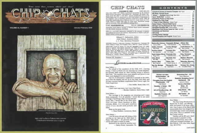 Chip Chats Magazin der National Woodcarvers Association ... Januar-Februar 2008 (o)
