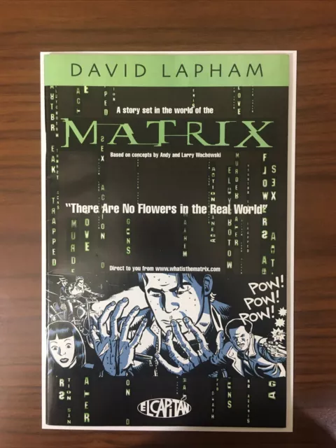 The Matrix David Lapham El Capitan comic book 2002.NM+.    (I)