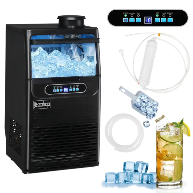 Commercial Ice Maker Machine, 90lbs/24H Under Counter Freestanding ice Machine
