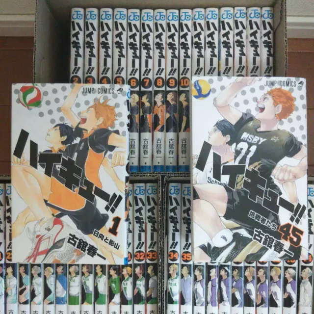 Haikyuu vol. 1-45 Comics Manga Complete Set Japanese version