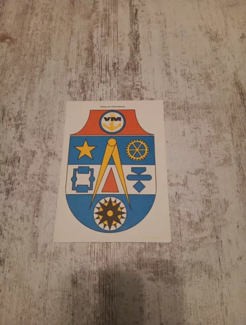 DDR NVA Volksmarine -Wappen Der Lehreinrichtungen Emblem Ehrengeschenk 1988 GDR