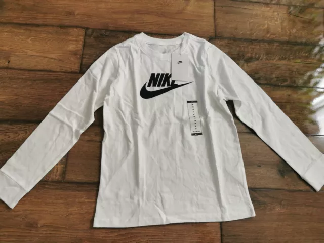 Nike Sportswear LS Tee White Kid's Size M BRAND NEW