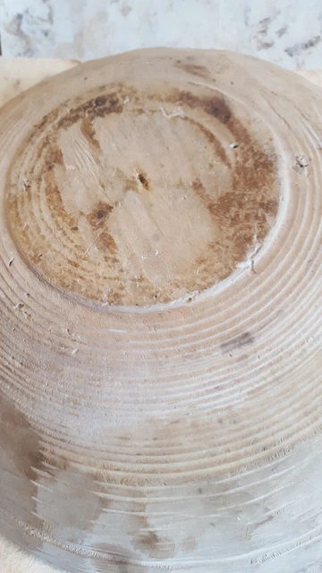 CUENCO de MADERA Pastoril recipiente domestico siglo XlX Coleccionismo Museo 3
