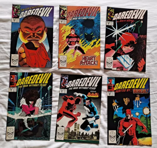 Daredevil 1988 6 comic run lot 253 254 255 256 257 & 258