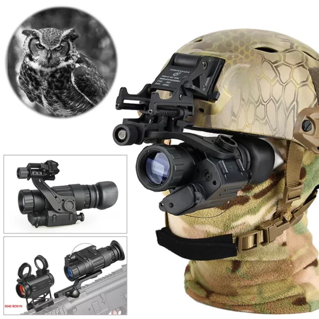 Night Vision Goggles IR Infrared Scope 850nm Day Night Hunting w/ Mount