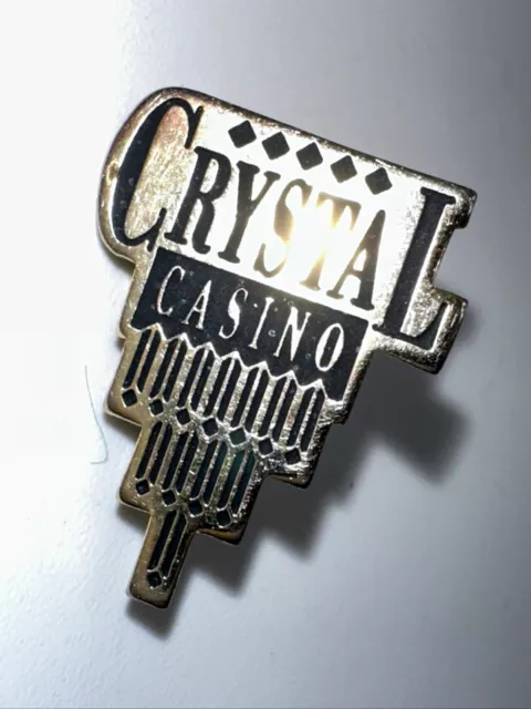 Vintage Crystal Casino Winnipeg Pinback Collectors Pin Fort Gary