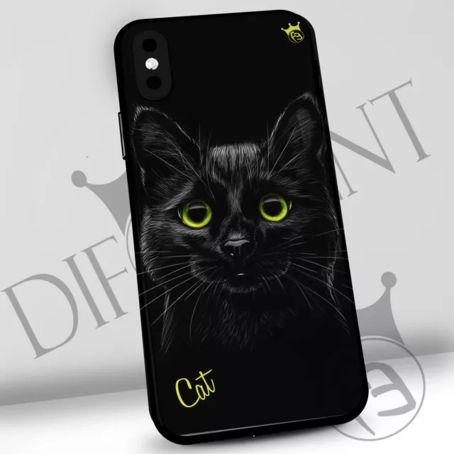 cover custodia per cellulare animali iphone samsung huawei GATTO linea zoo