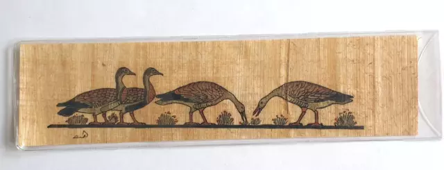 Meidum Geese Papyrus Bookmark Tomb of Nefermaat Egypt Egyptian Museum Cairo Gift