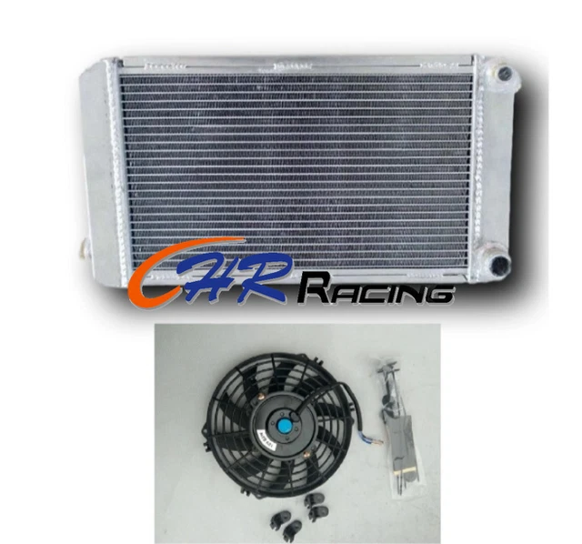 For 1974-1980 MG MIDGET 1500 1975 1976 1978 1979 Manual Aluminum Radiator+ Fan